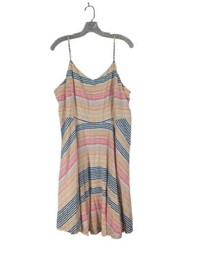 Old Navy The Cami Dress Women's XXL Pink Blue Striped Spaghetti Strap Summer